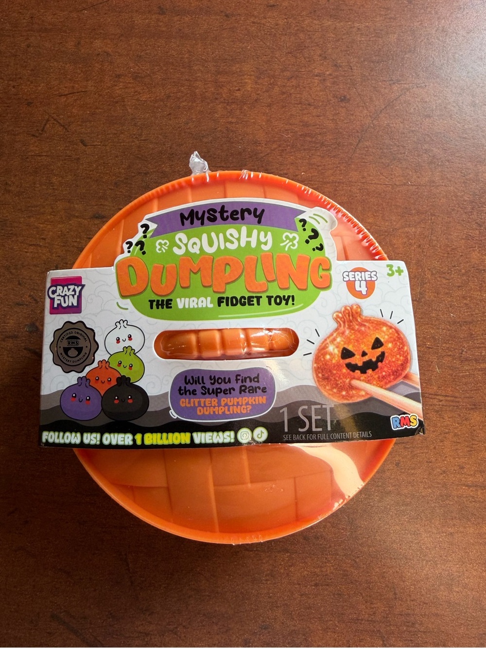 Mystery Squishy Dumpling Series 4 - Orange Kids Fidget Toy Halloween themed